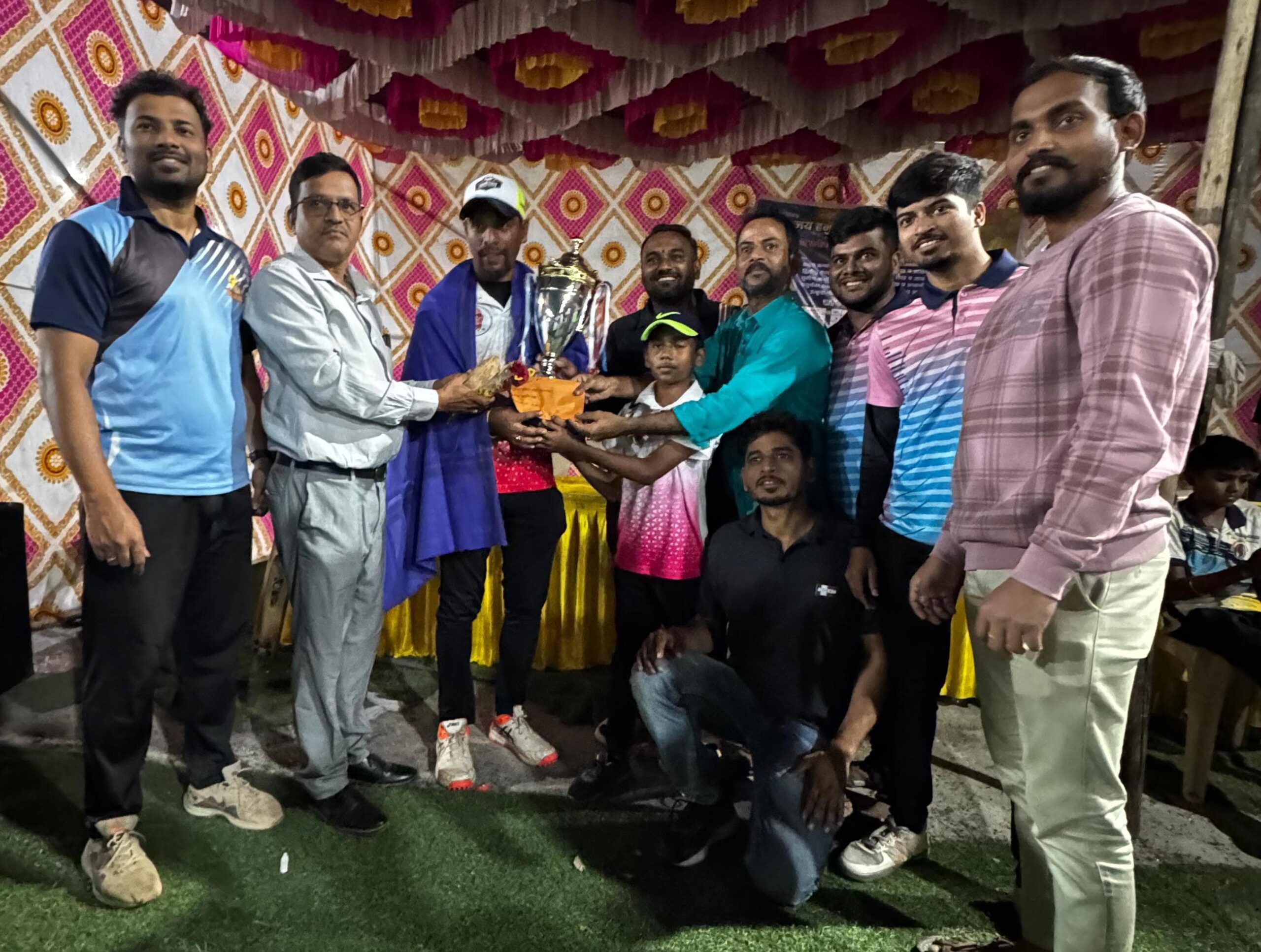 नालासोपाऱ्यात भव्य टर्फ अंडर आर्म लीग क्रिकेट स्पर्धा जल्लोषात संपन्न